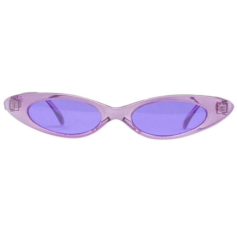 CAROLINA purple/purple Slim Cat-Eye Sunglasses *As Seen On: Beyonce*