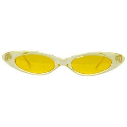 CAROLINA Yellow/Yellow Slim Cat-Eye Sunglasses