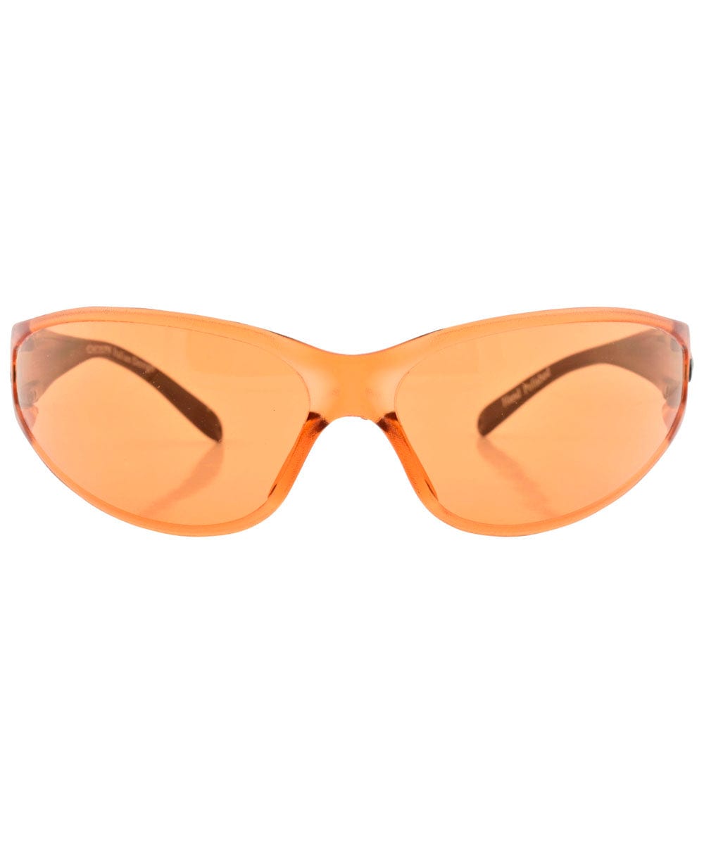 catched orange sunglasses