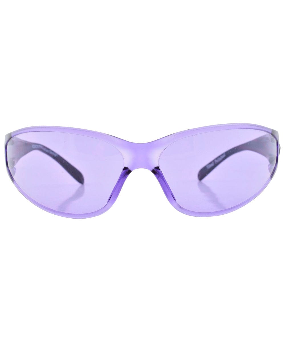 catched purple sunglasses