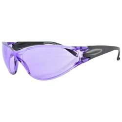 catched purple sunglasses