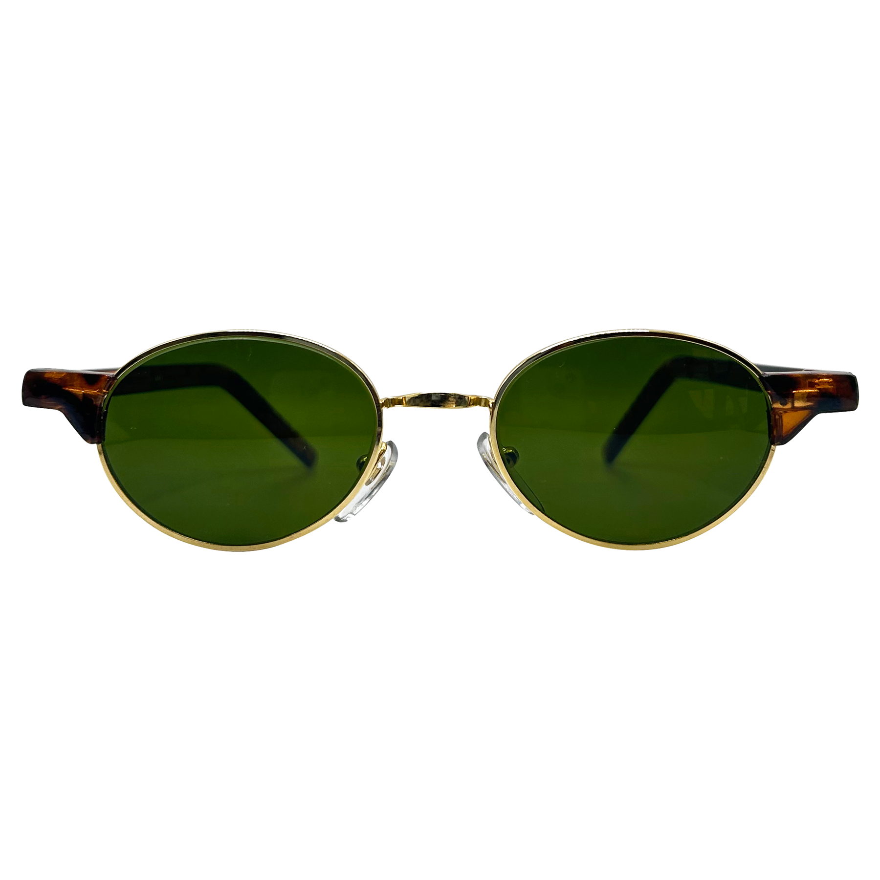 CESSNA Tortoise/Gold/Green Oval Sunglasses