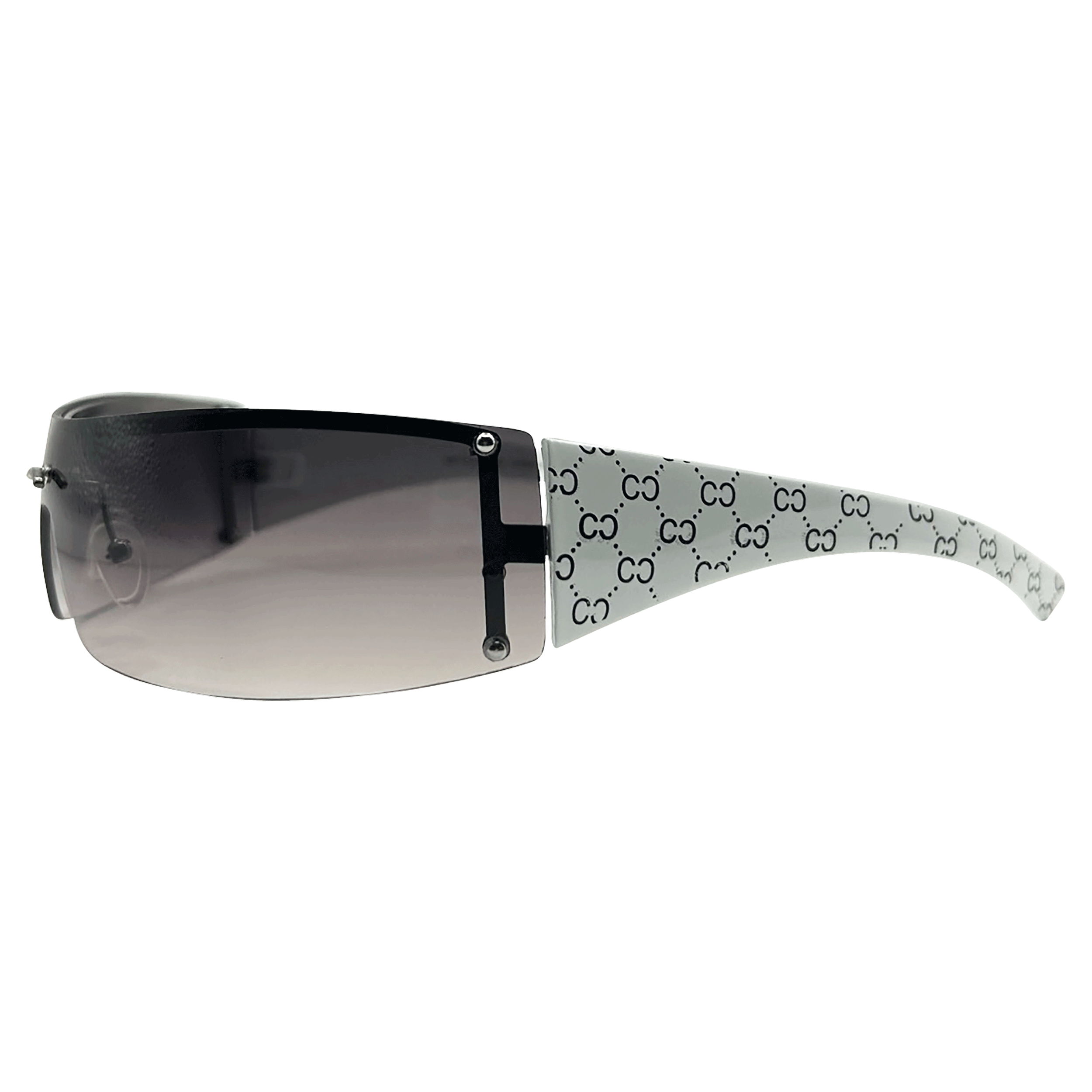 CHAINS Rimless Shield Y2K Sunglasses