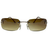CHANTEL Brown/Gold-Giant Vintage Eyewear