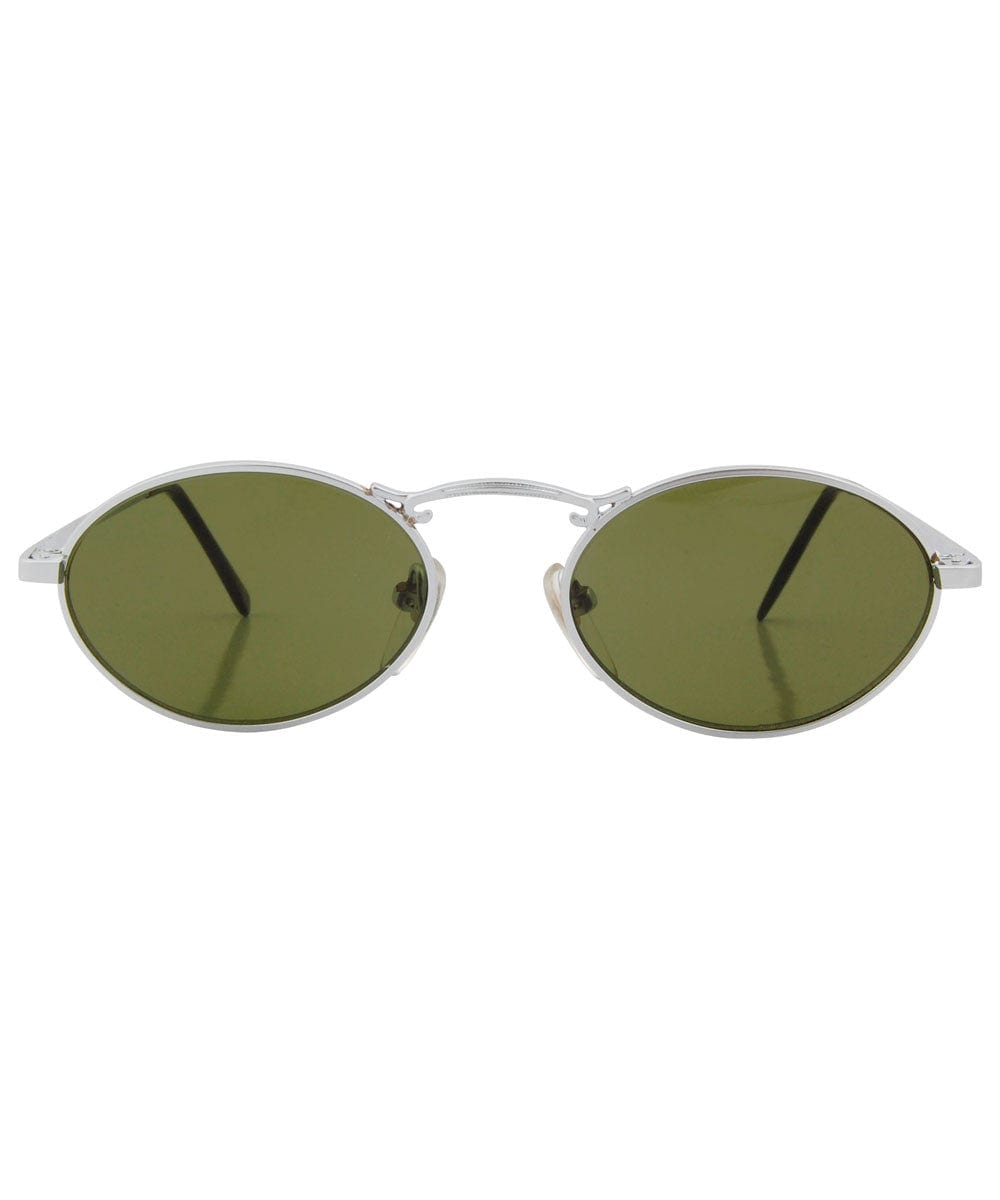 clover silver green sunglasses