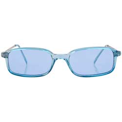 coated blue sunglasses