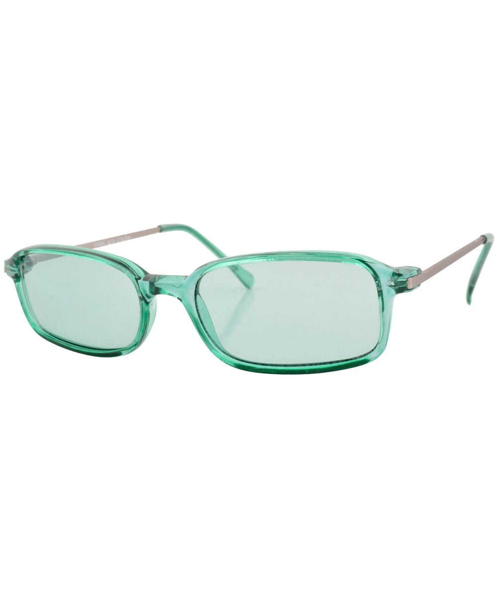 coated green sunglasses