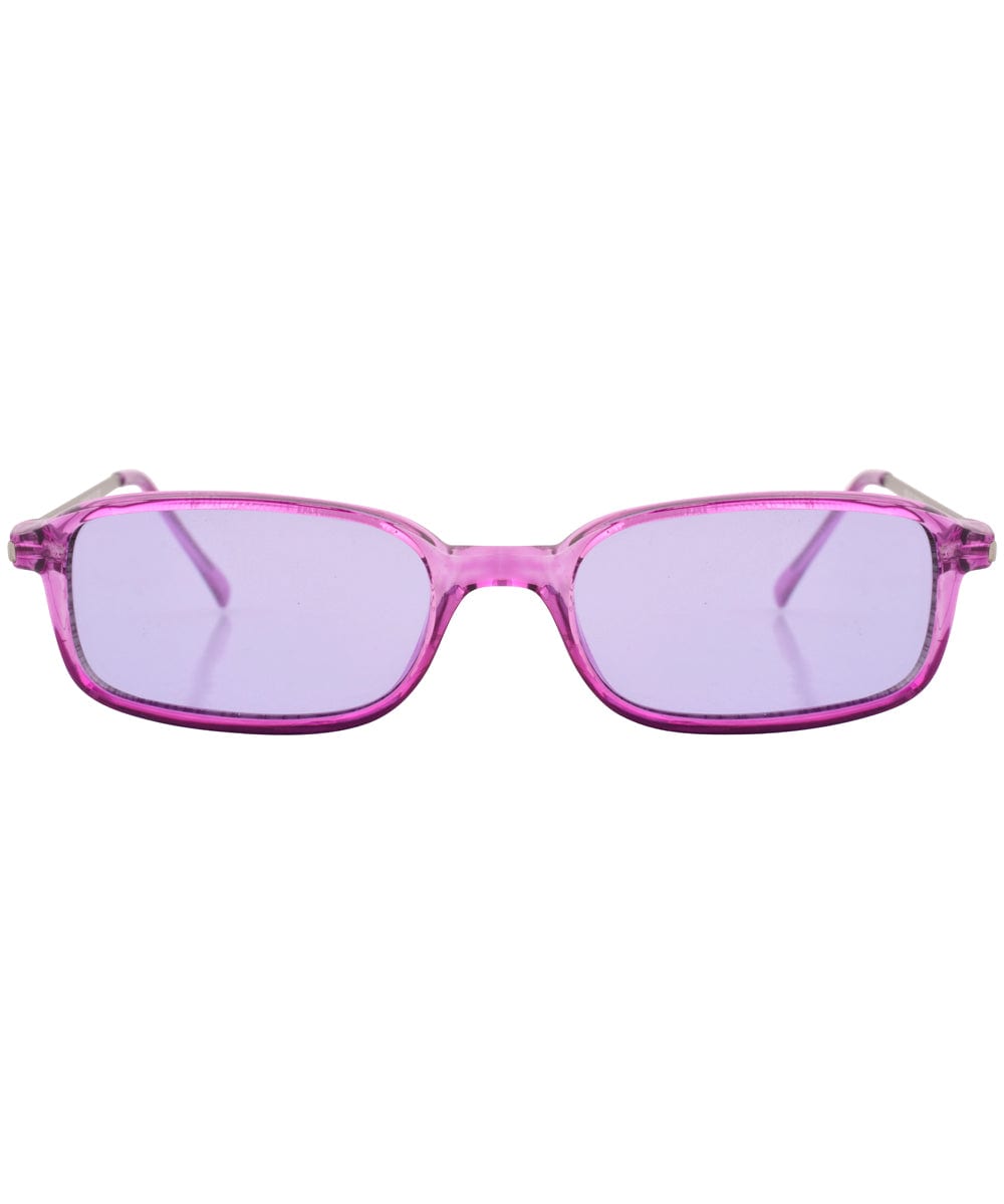 coated purple sunglasses