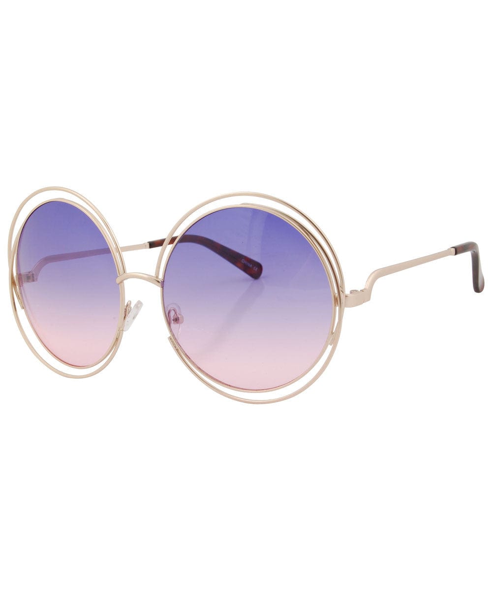 concentric blue pink sunglasses
