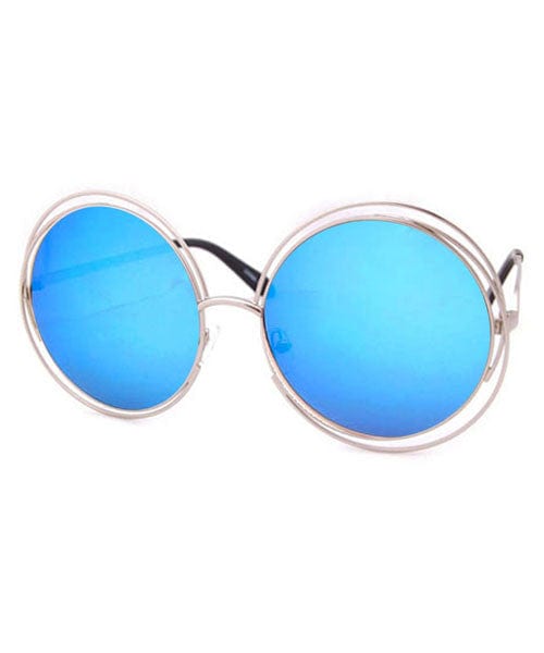 concentric silver blue sunglasses