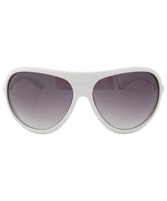 CONTROL Aviator SunglassesWhite-Giant Vintage Eyewear