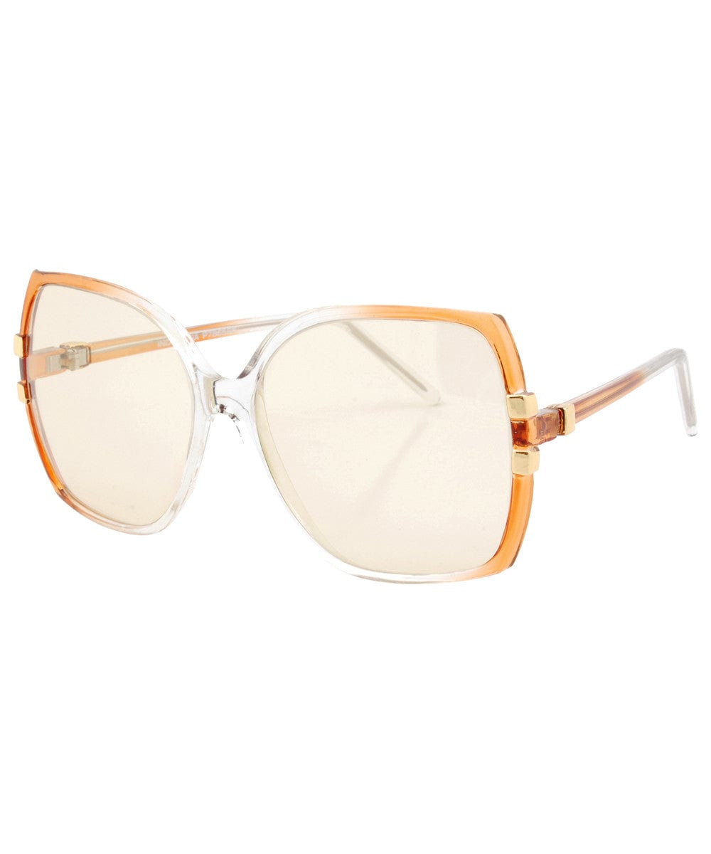 cx jackie crystal amber sunglasses