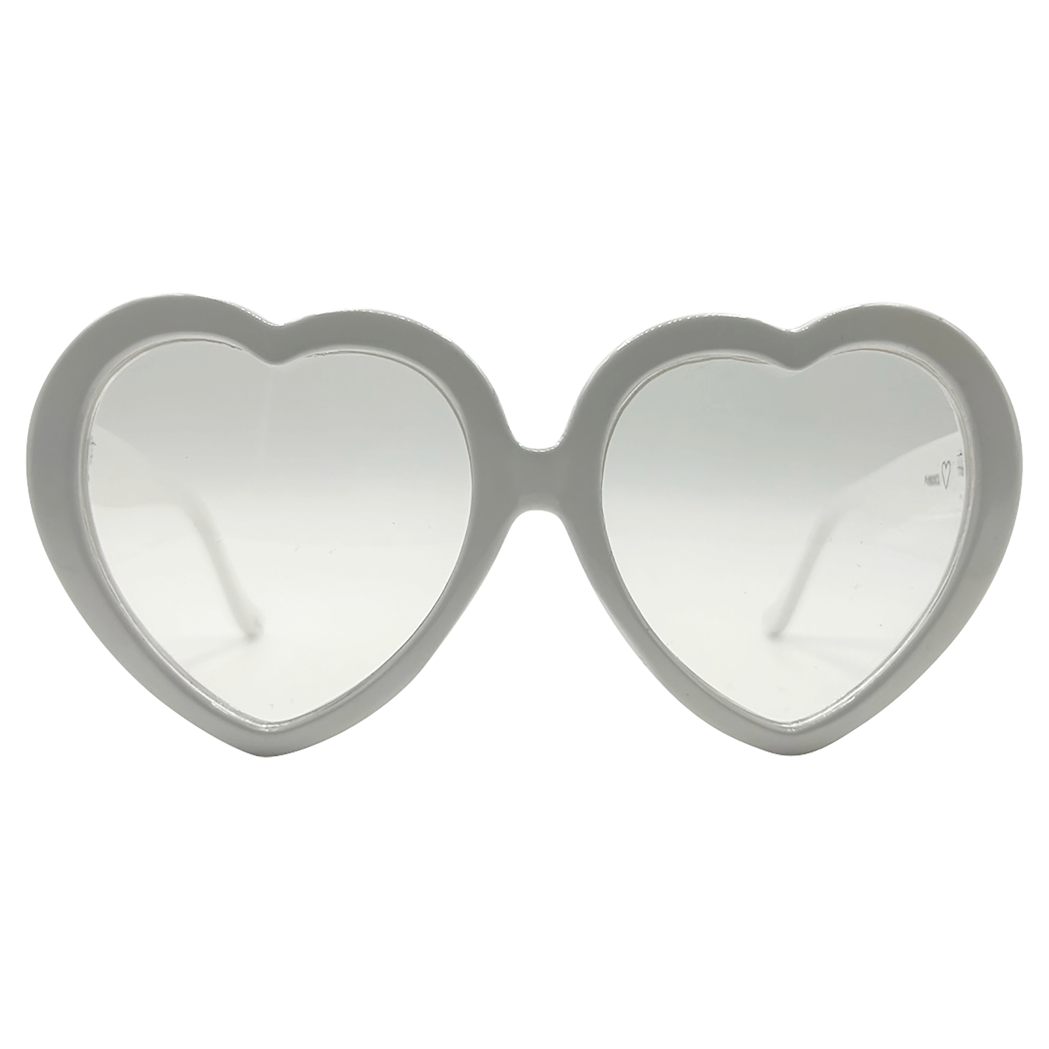 Silver top heart sunglasses