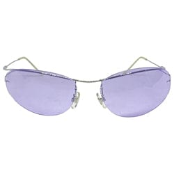 DELEON Purple Rimless Oval Sunglasses
