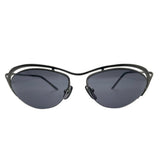DIMENSIONS Futuristic SunglassesGunmetal/Super Dark-Giant Vintage Eyewear