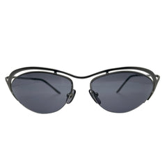DIMENSIONS Futuristic SunglassesGunmetal/Super Dark-Giant Vintage Eyewear