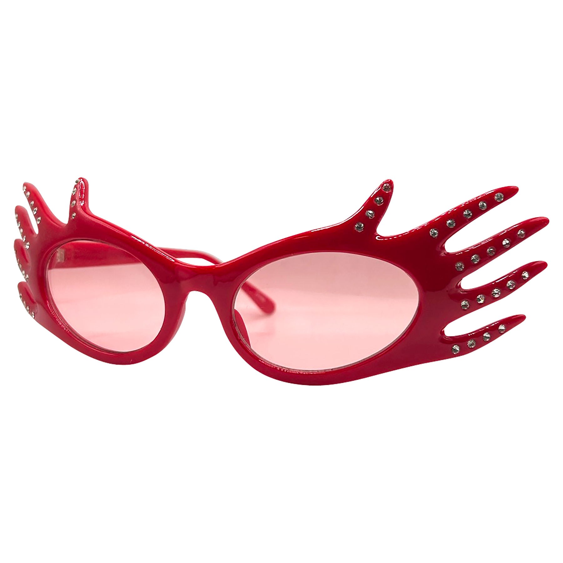 DIVINE Red/Pink 80s Sunglasses