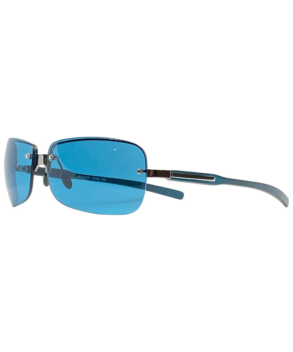 DOSE Turquoise Y2K Rimless Sunglasses