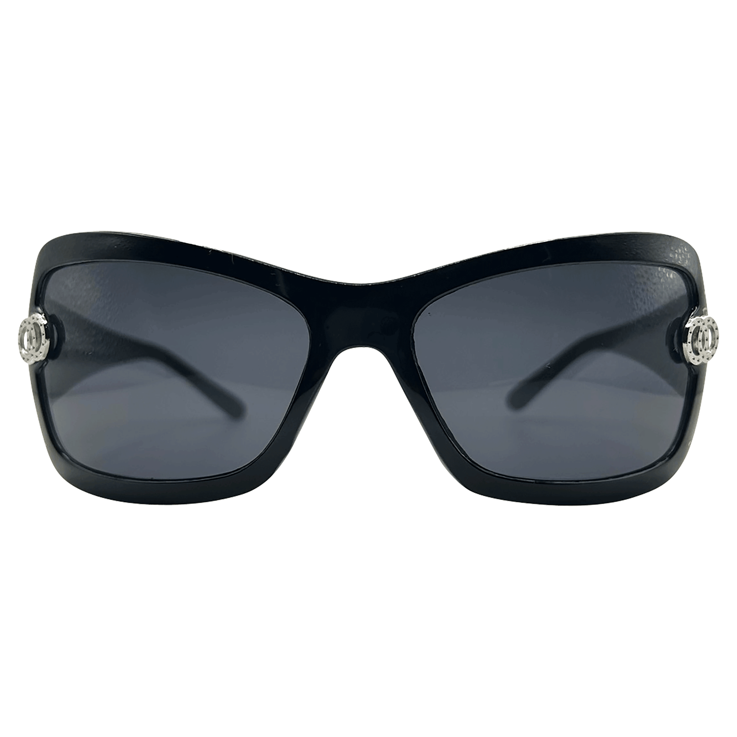 DROP TOP Y2K Round SunglassesBlack-Giant Vintage Eyewear