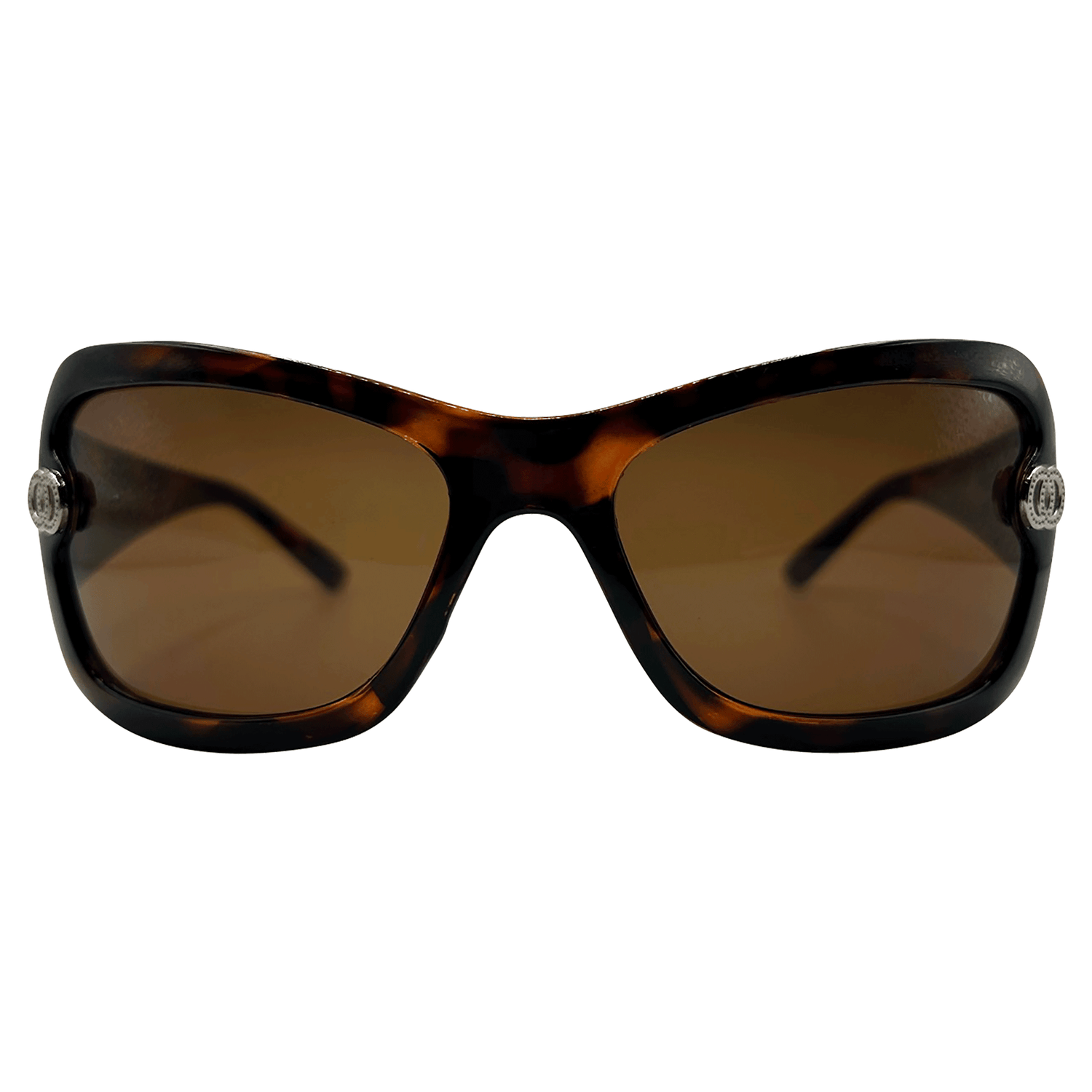 DROP TOP Y2K Round SunglassesTortoise / Brown-Giant Vintage Eyewear