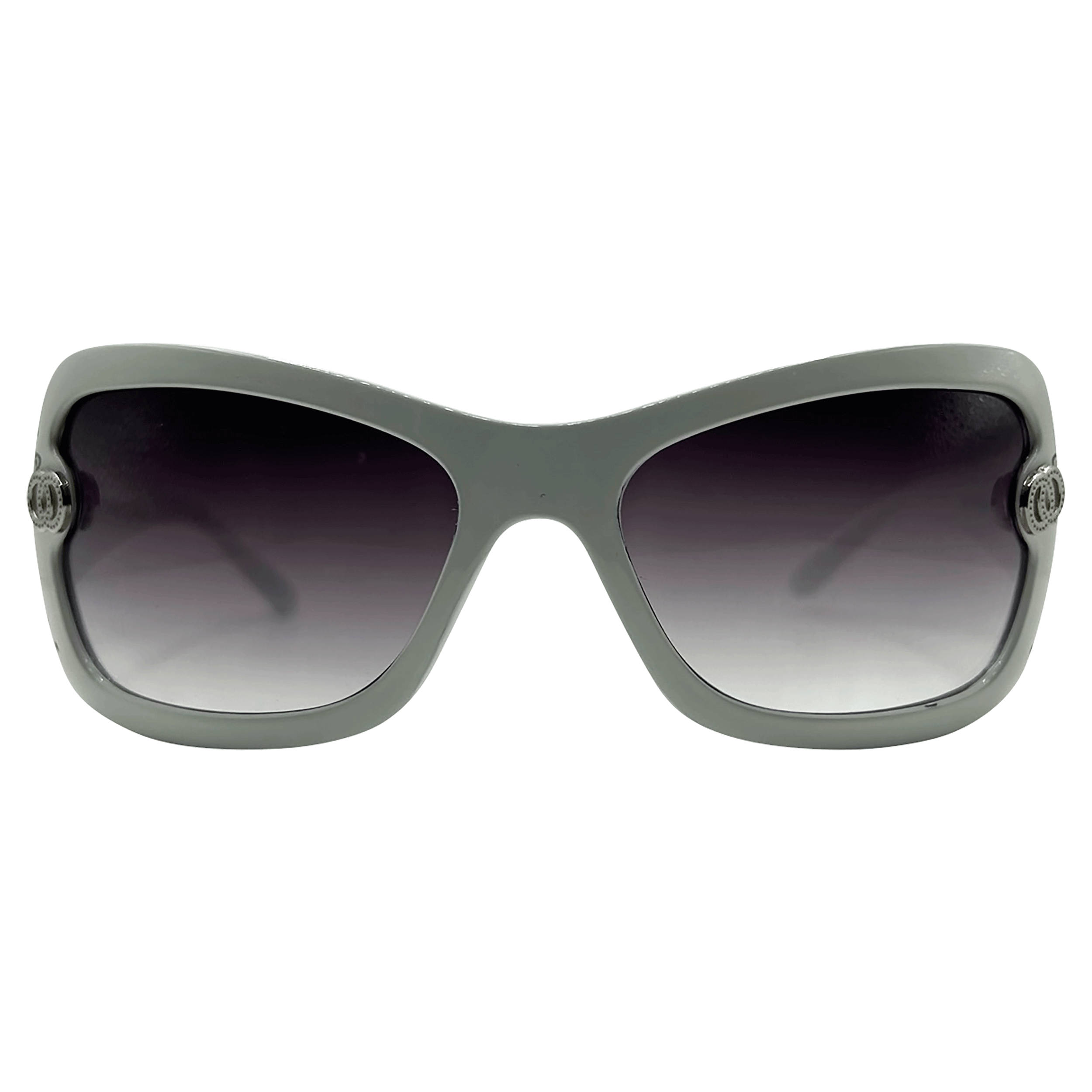 DROP TOP Y2K Round SunglassesWhite-Giant Vintage Eyewear