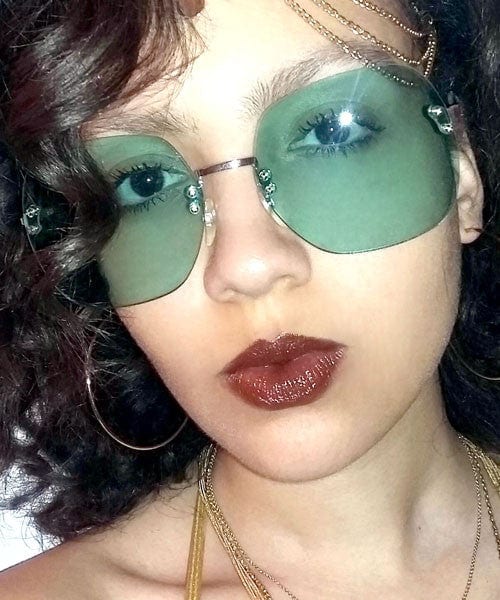 dulce green sunglasses