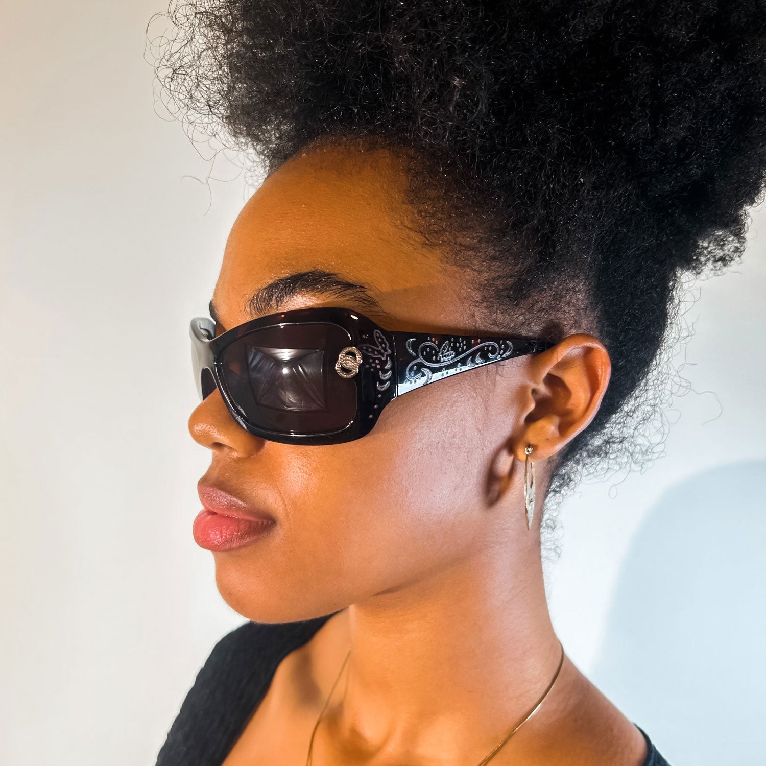 DROP TOP Y2K Round Sunglasses-Giant Vintage Eyewear