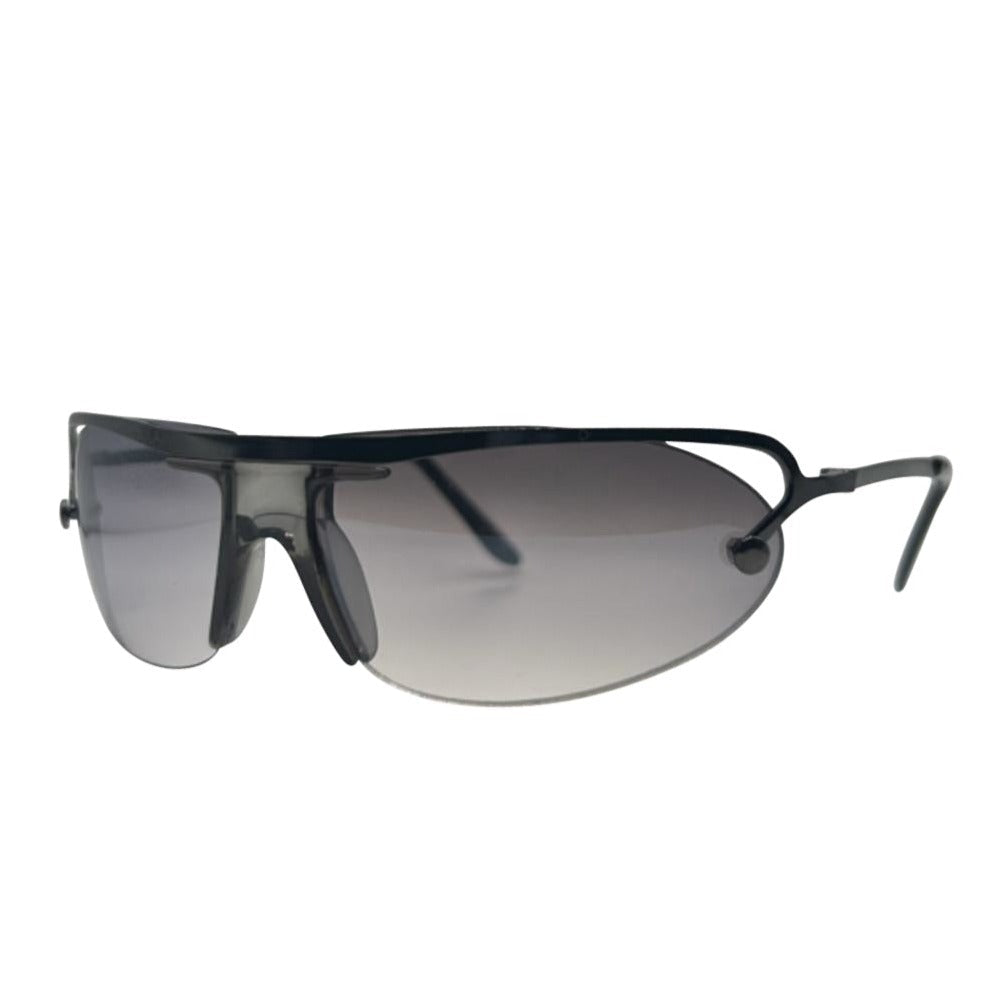 ENTERPRISE Gunmetal Grey/Smoke Sports Sunglasses-Giant Vintage Eyewear