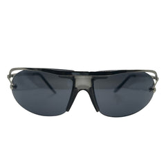 ENTERPRISE Silver Grey/Super Dark Sports Sunglasses-Giant Vintage Eyewear
