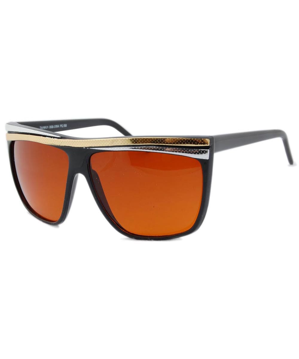 exene black amber sunglasses