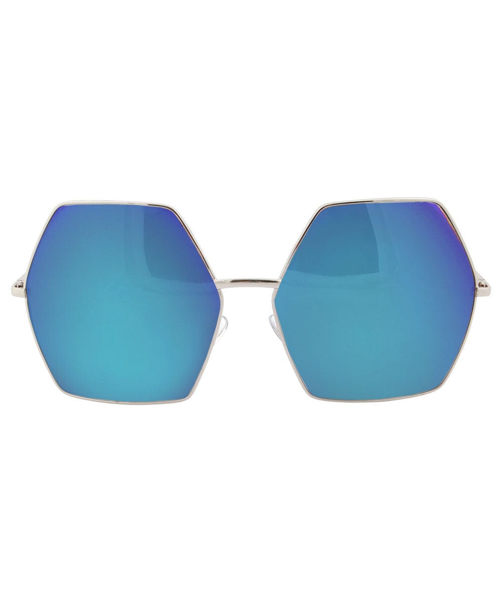 fab silver blue sunglasses