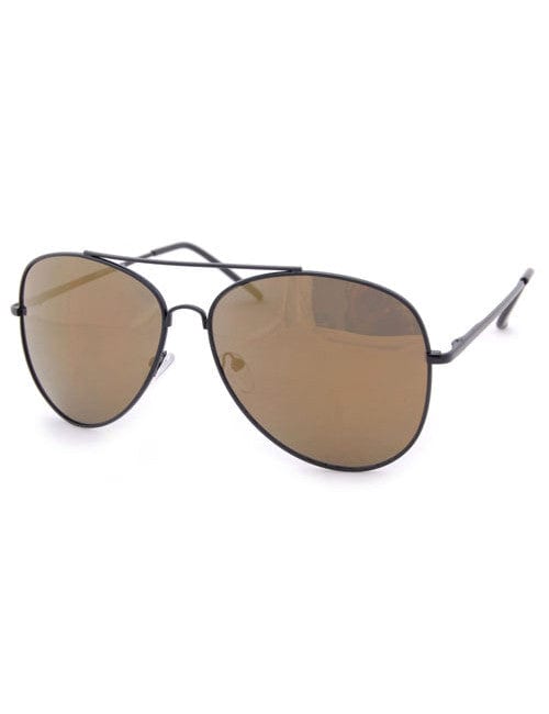 ferrante black brass sunglasses