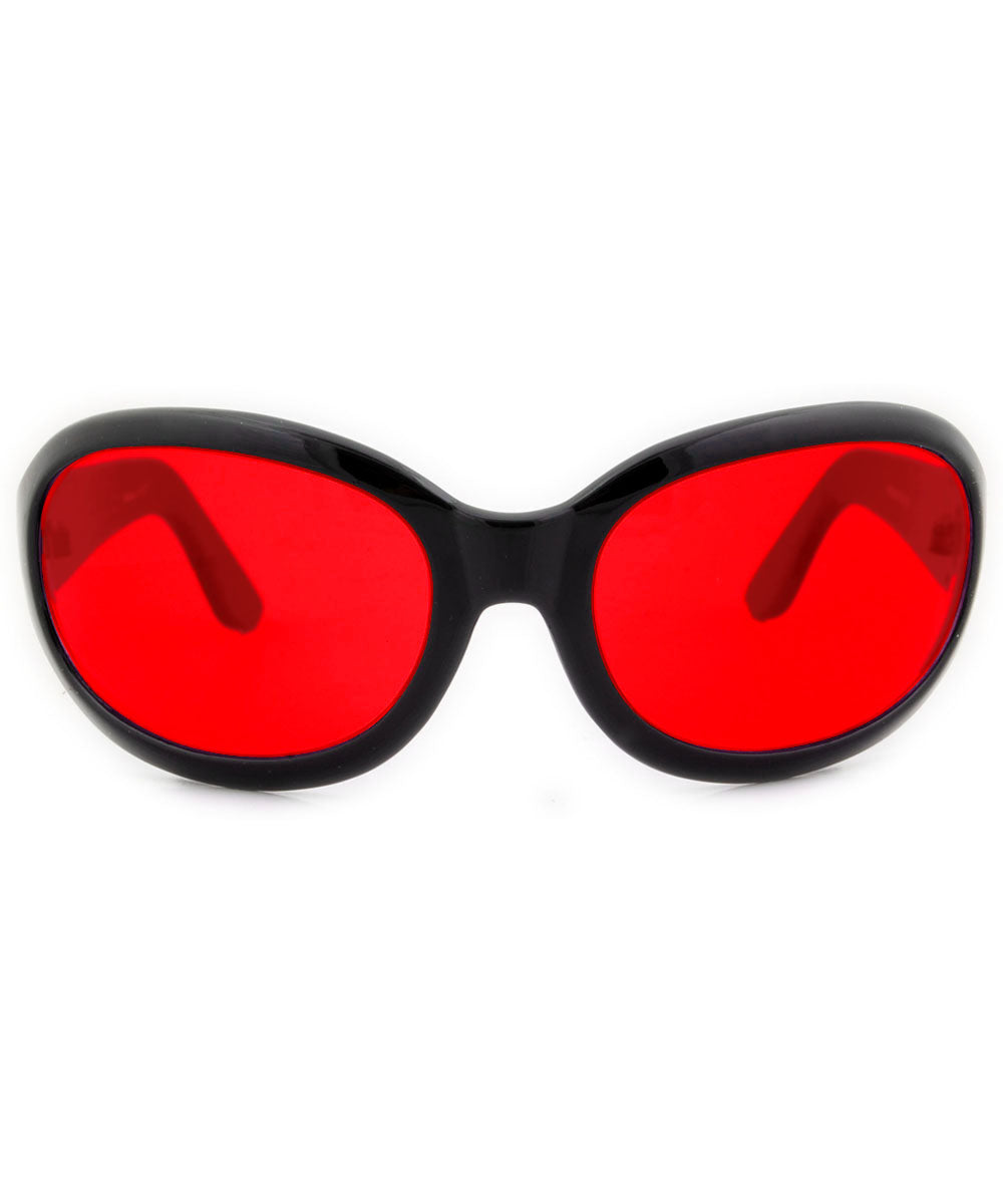 FIFTY SEVEN 90s Oversized SunglassesRed-Giant Vintage Eyewear