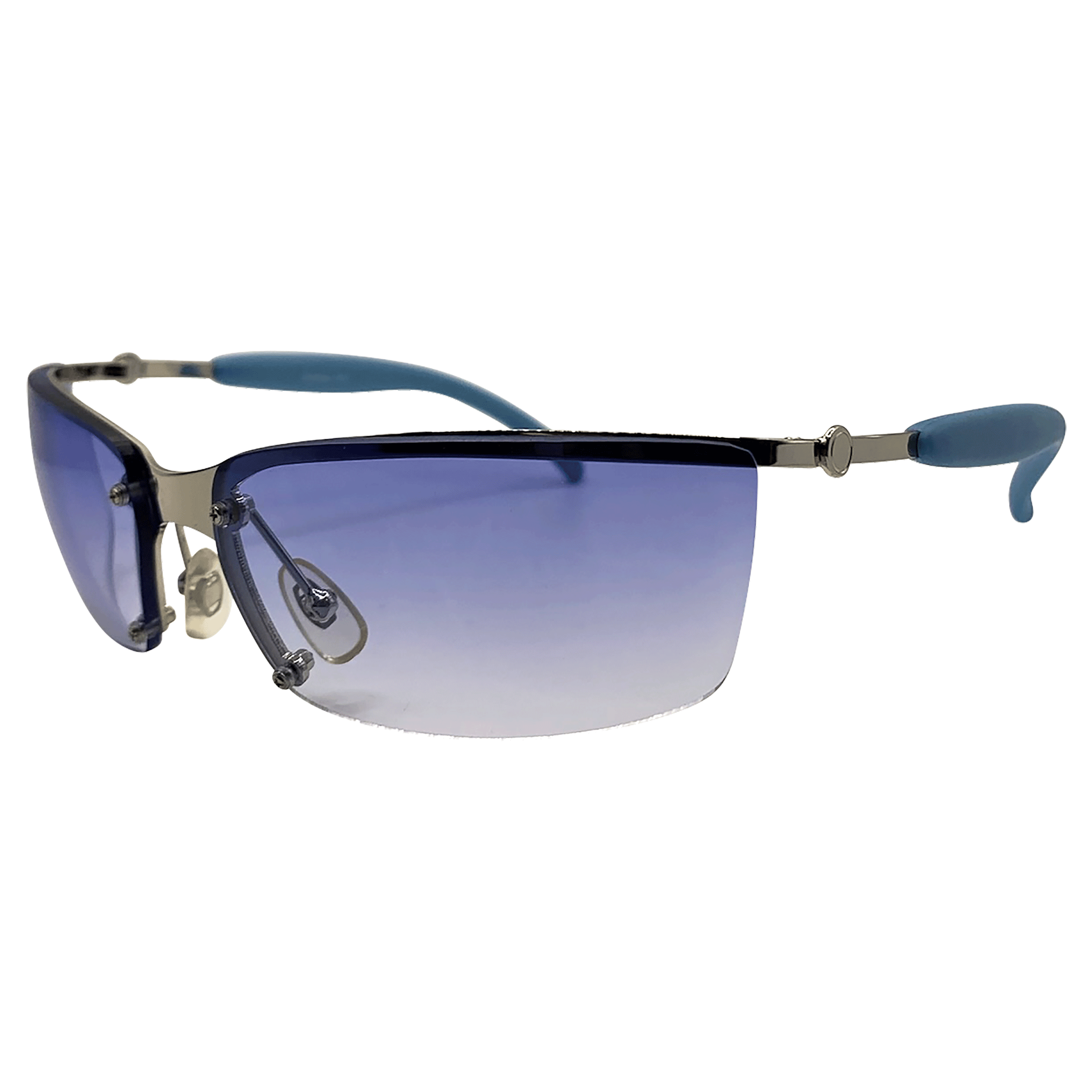 CHANEL Titanium Cat Eye Sunglasses 4273-T Blue 1303798