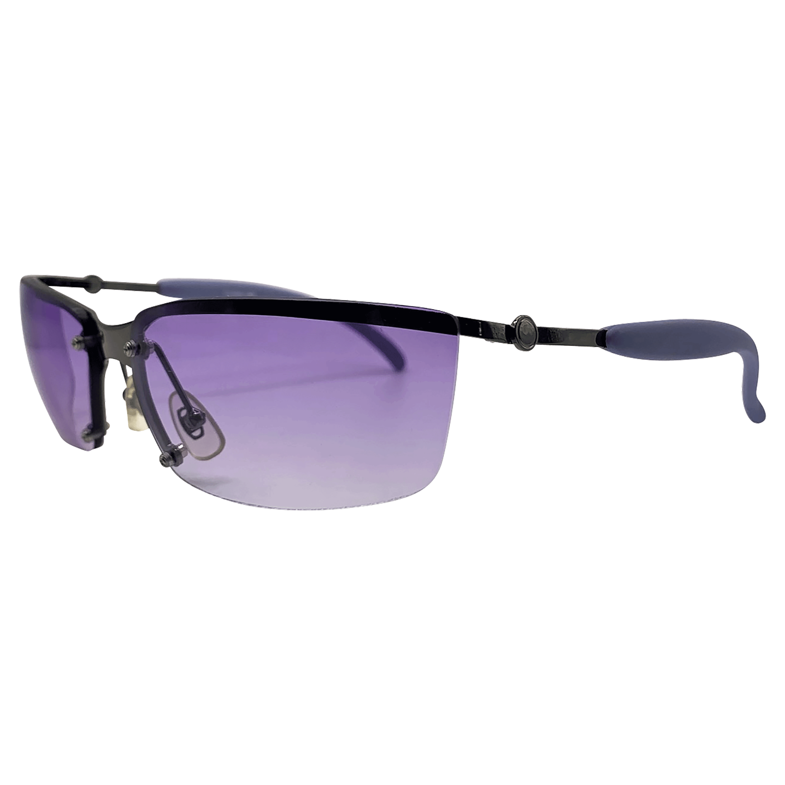 Chanel Purple Rimless Sunglasses