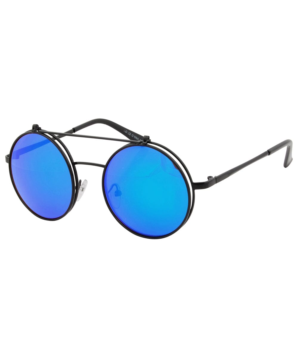 flip power black blue sunglasses