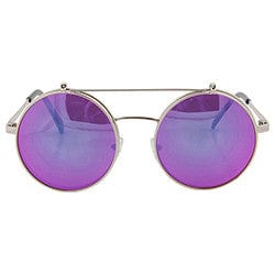 flip power silver purple sunglasses