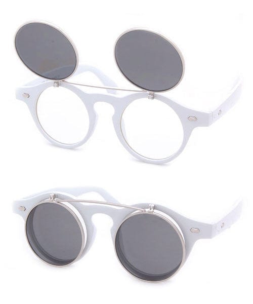 flippo white sunglasses