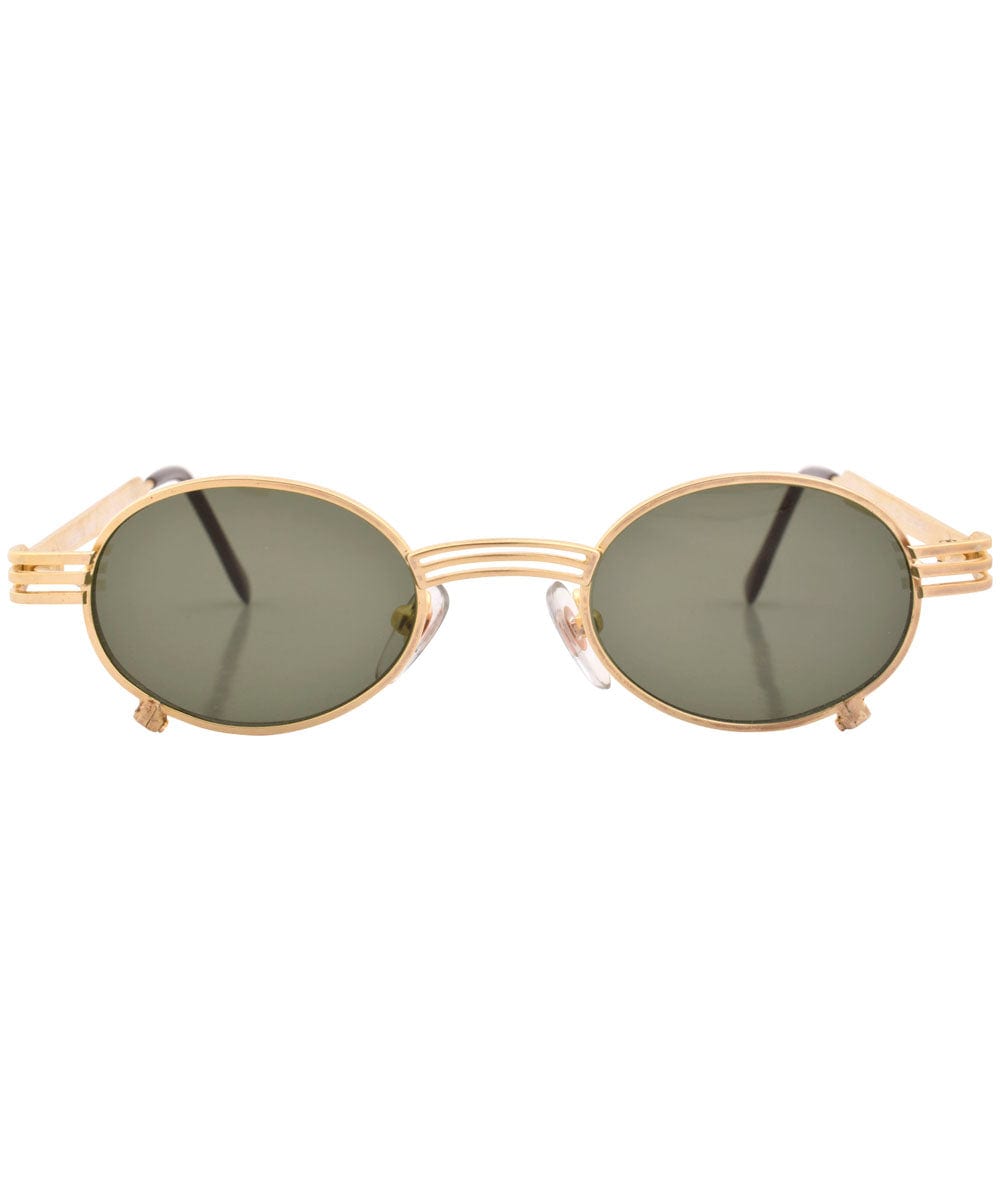 forked gold sunglasses
