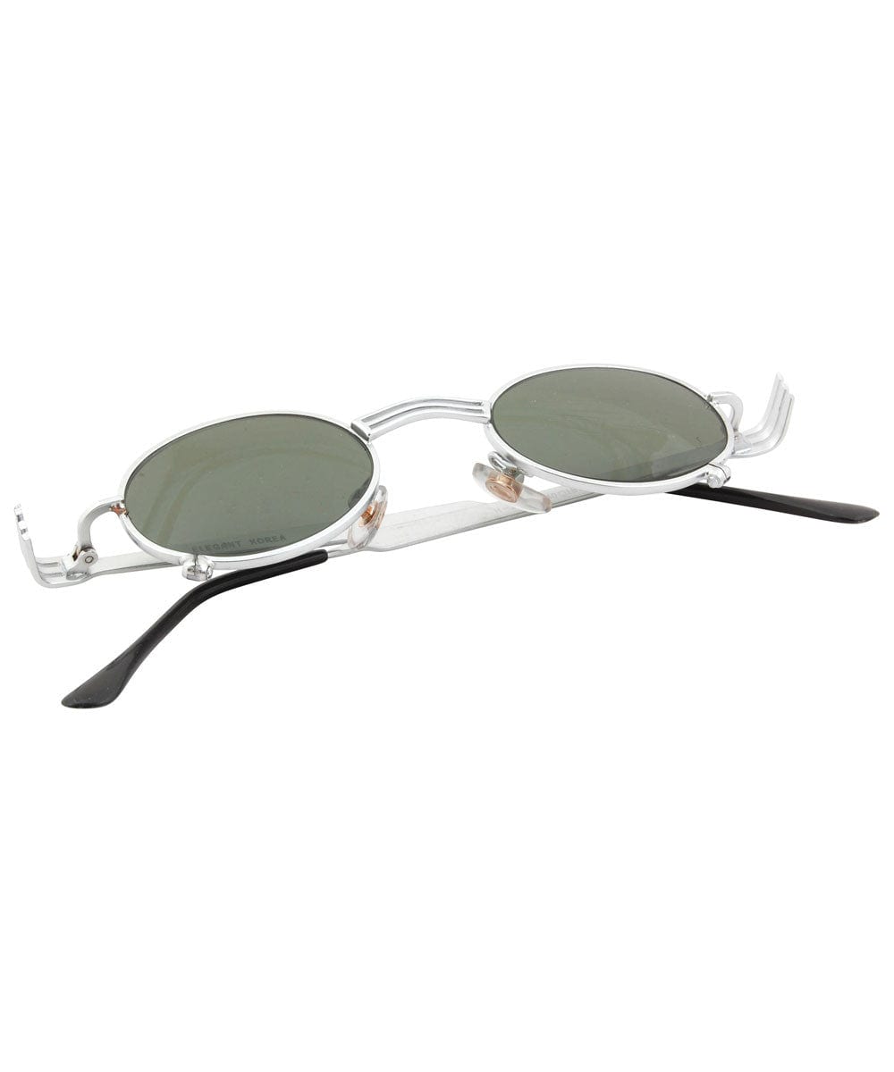 forked silver sunglasses