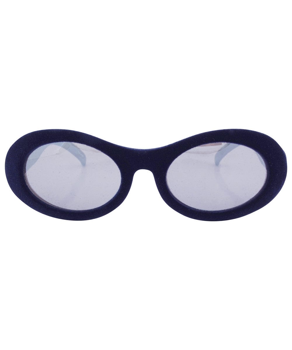 furry love blue mirror sunglasses