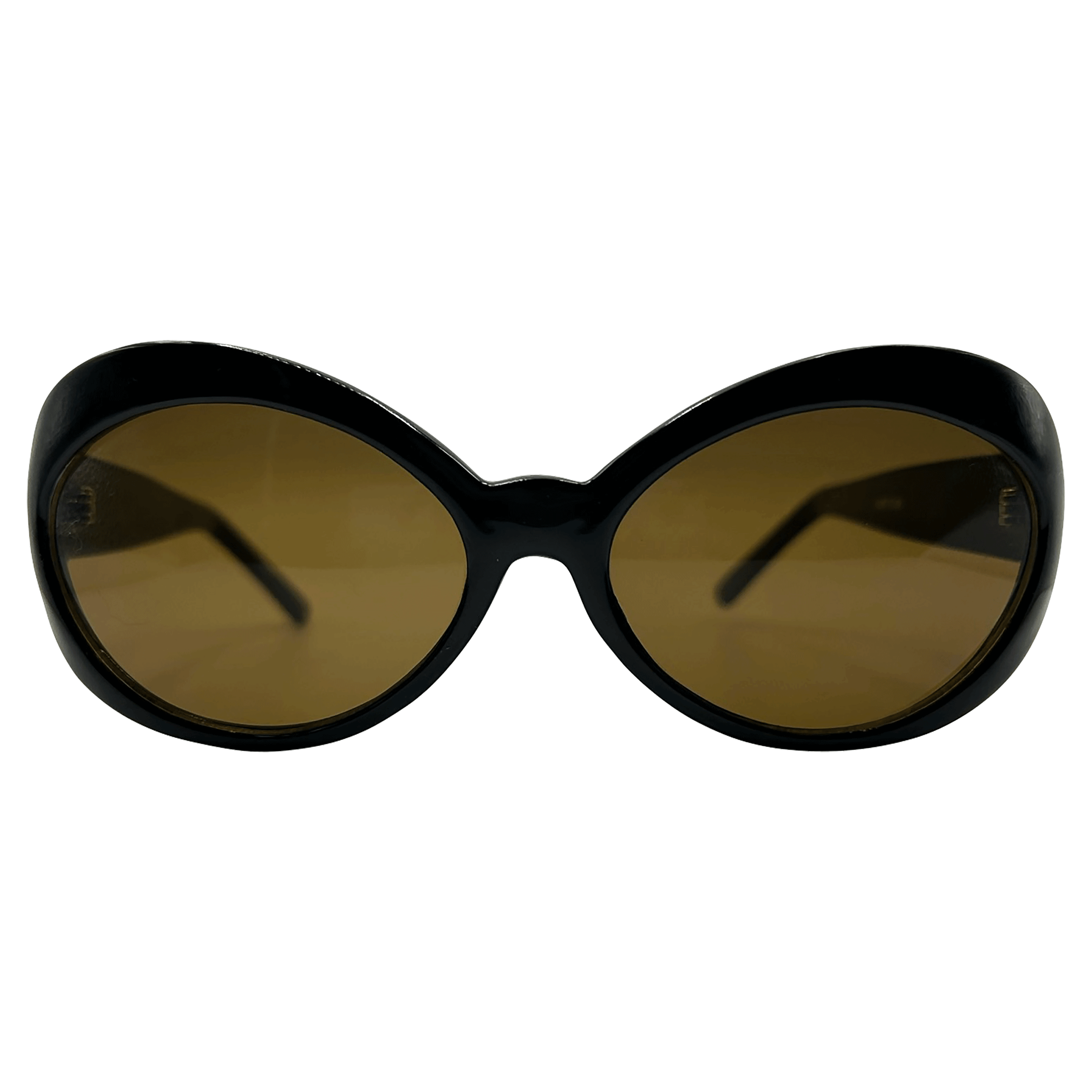 FUTUREFOX Black/Brown Bug-Eye Sunglasses