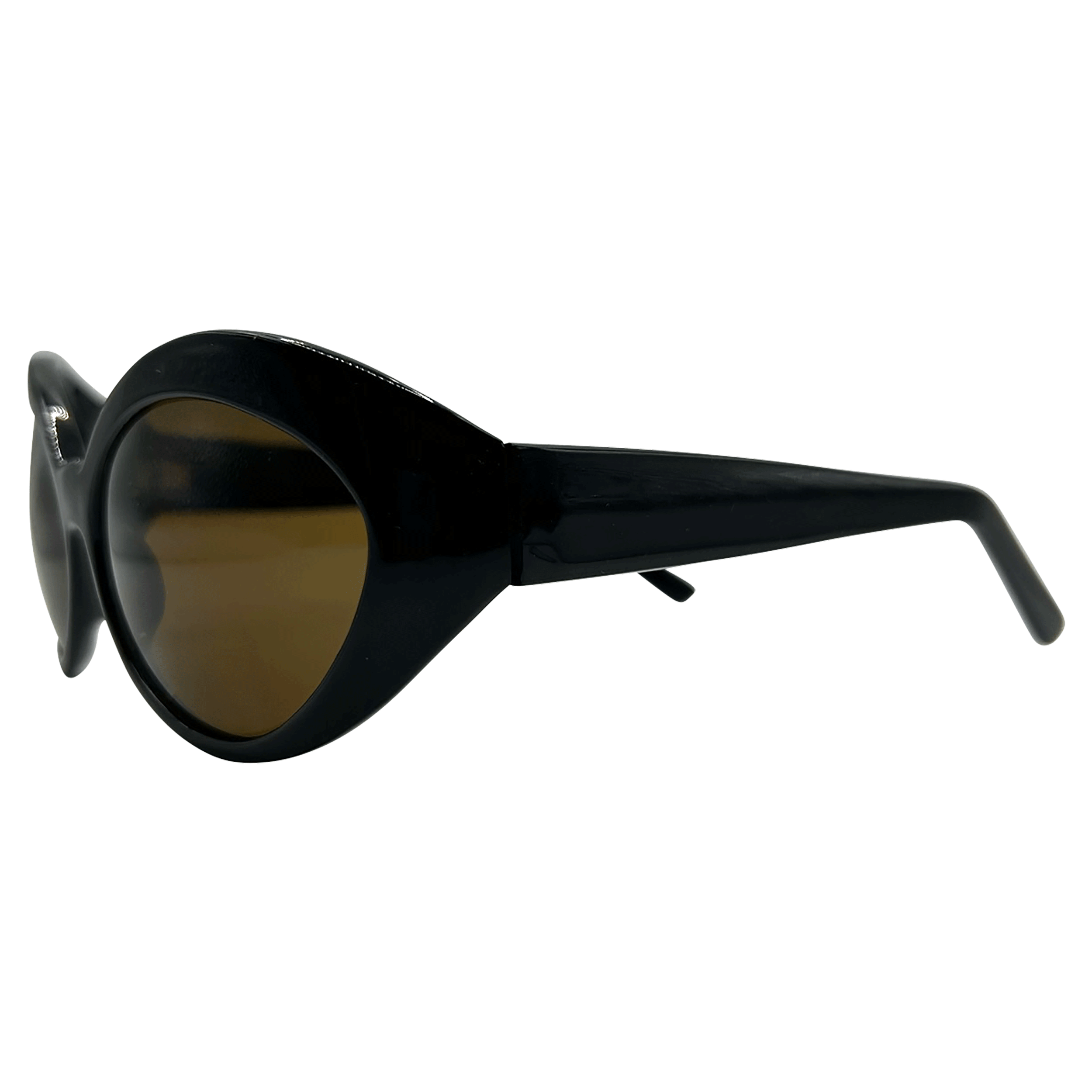 FUTUREFOX Black/Brown Bug-Eye Sunglasses