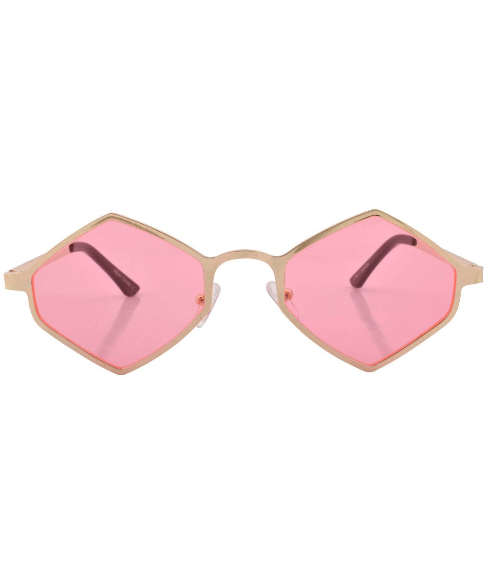 gaily pink gold sunglasses