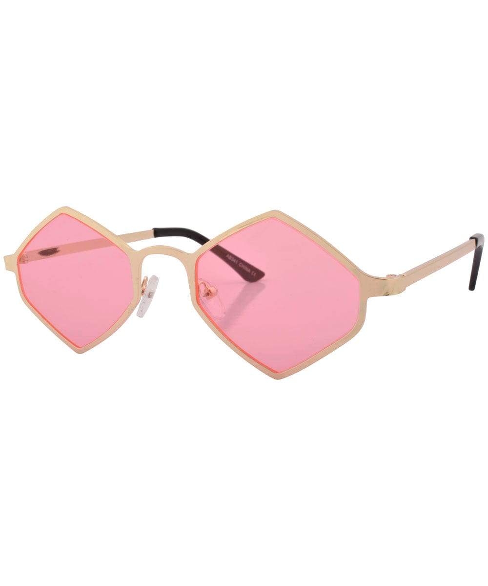 gaily pink gold sunglasses