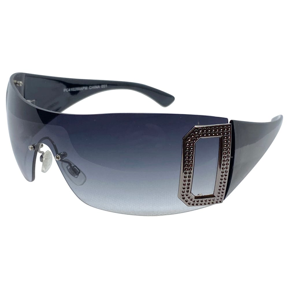GHOSTED Smoke Rimless Shield Sunglasses