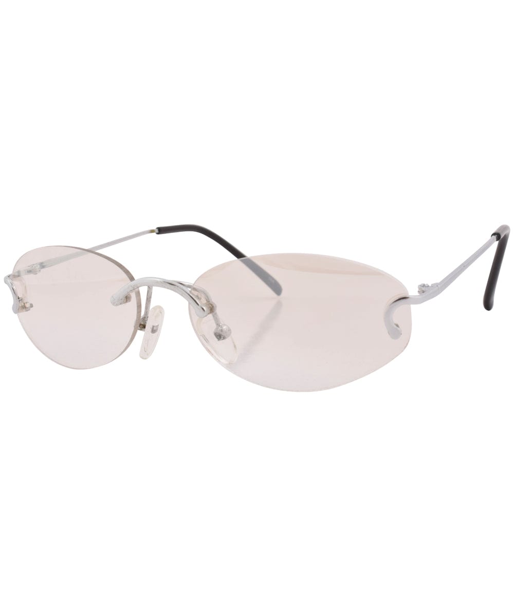 gianni silver clear sunglasses