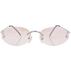 gianni silver clear sunglasses