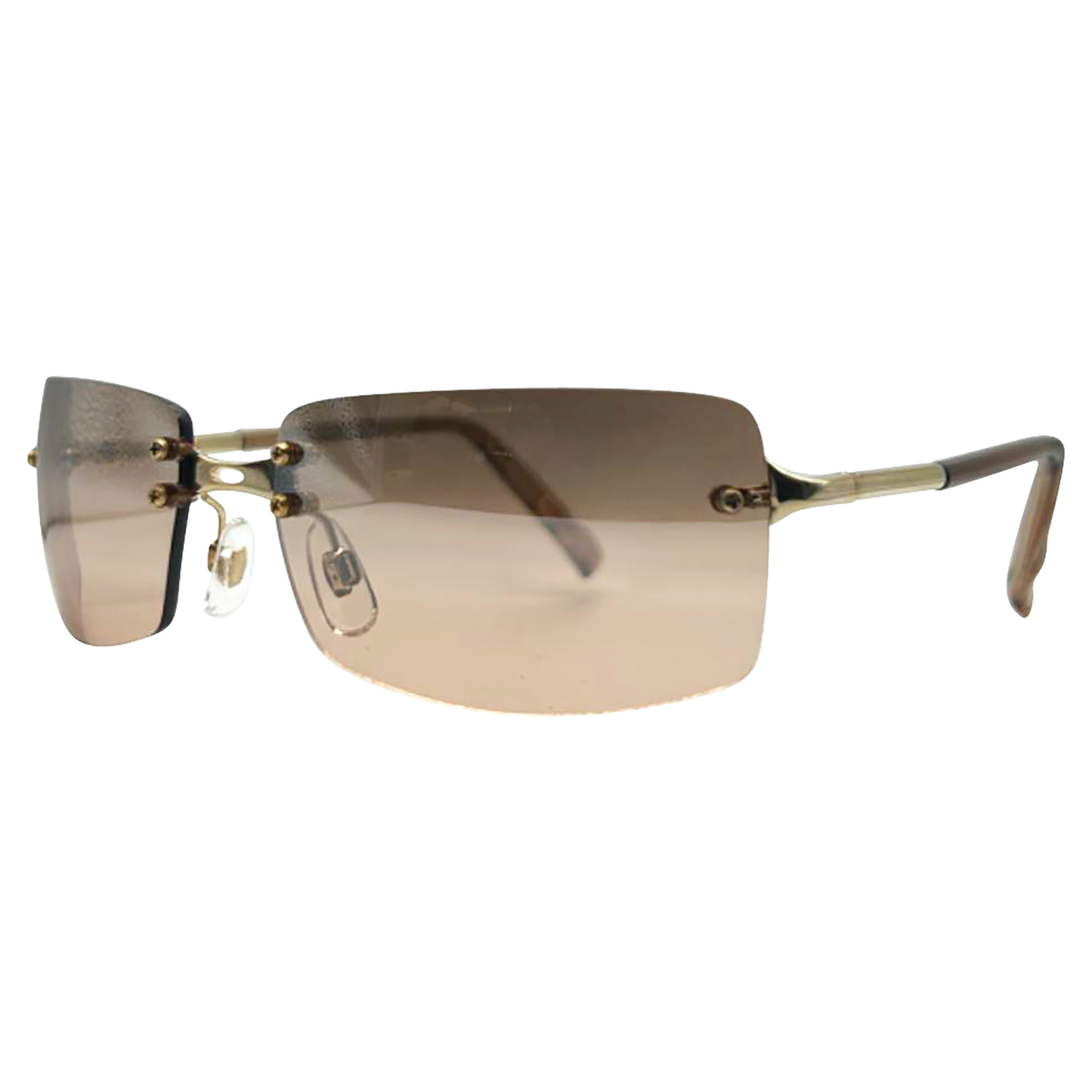 GLITTER Rimless Sunglasses-Giant Vintage Eyewear