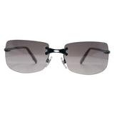 GLITTER Rimless SunglassesSmoke-Giant Vintage Eyewear